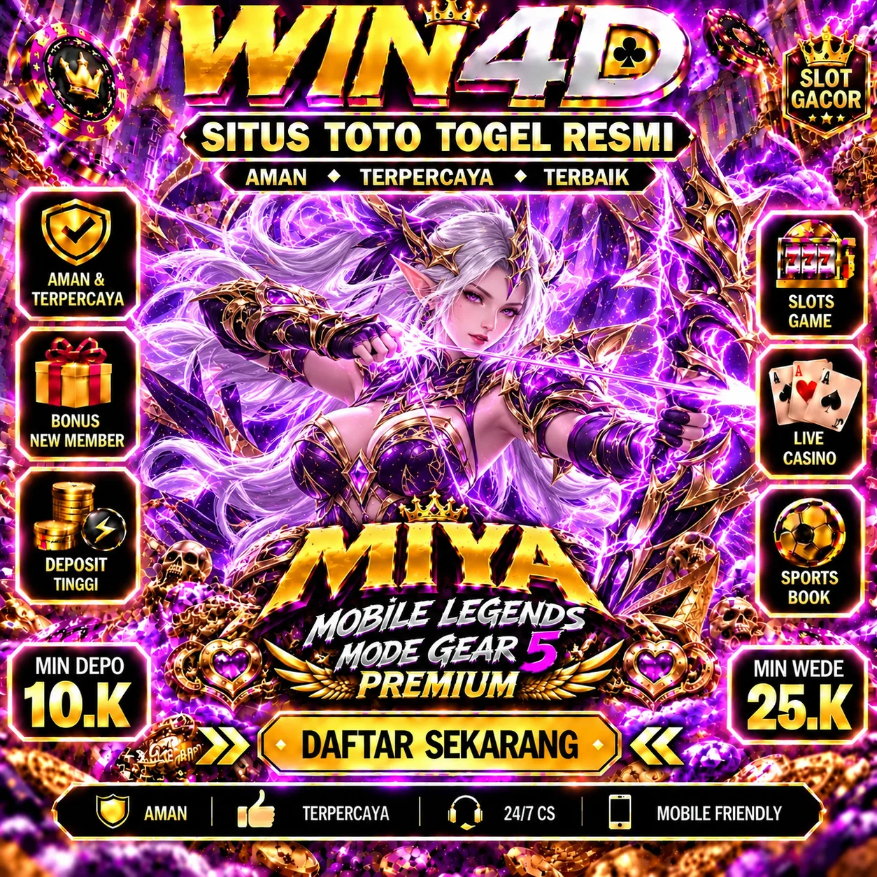TOTO TOGEL WIN4D 🥇 Akses Situs Toto Togel Resmi Paten Abiez & Bandar Toto 4D #1 Terpercaya Ciptaan Kappomiyabisantamonica